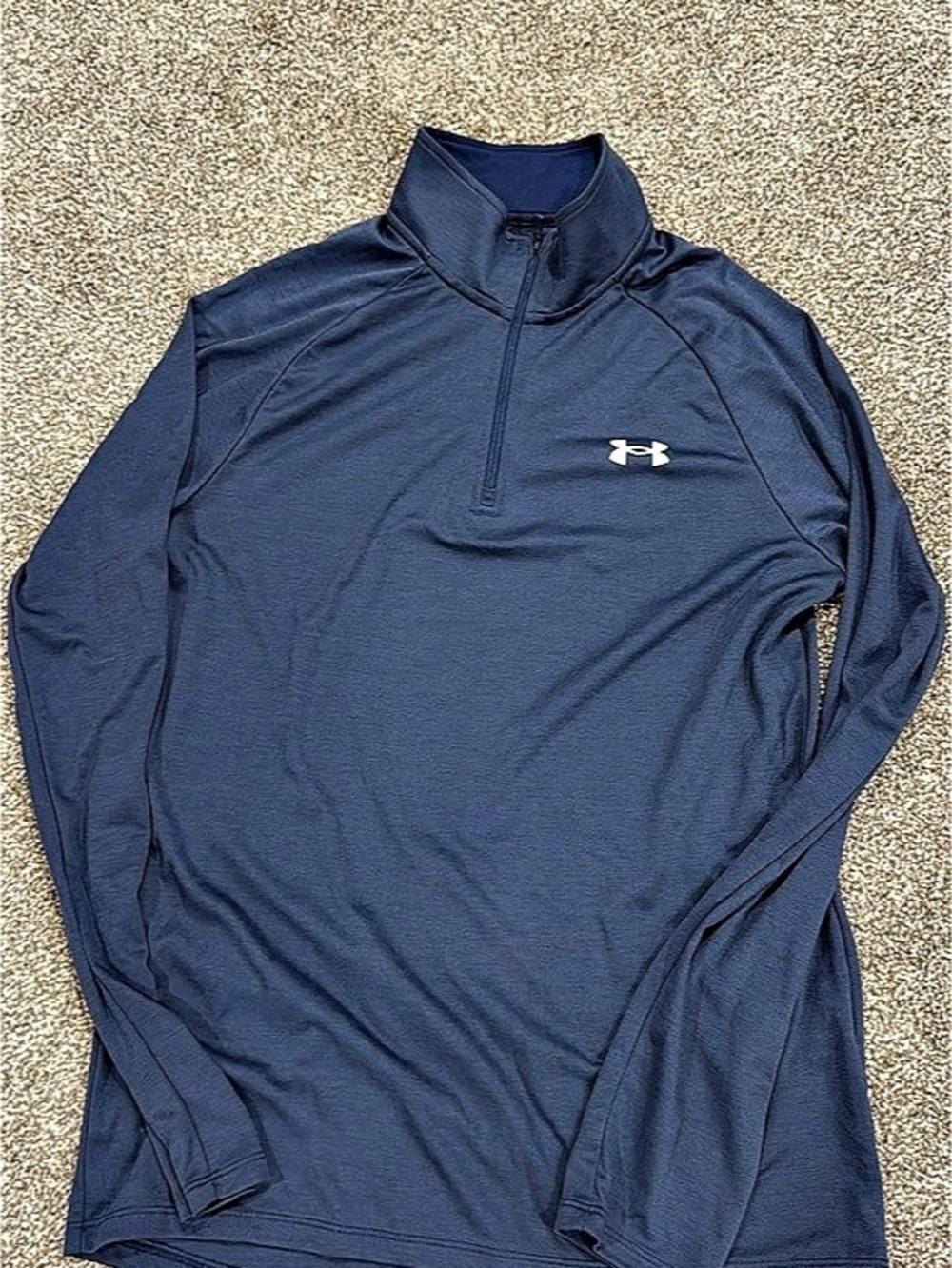 Under Armour Men's Quarter-Zip Pullover Blue Size S Like New